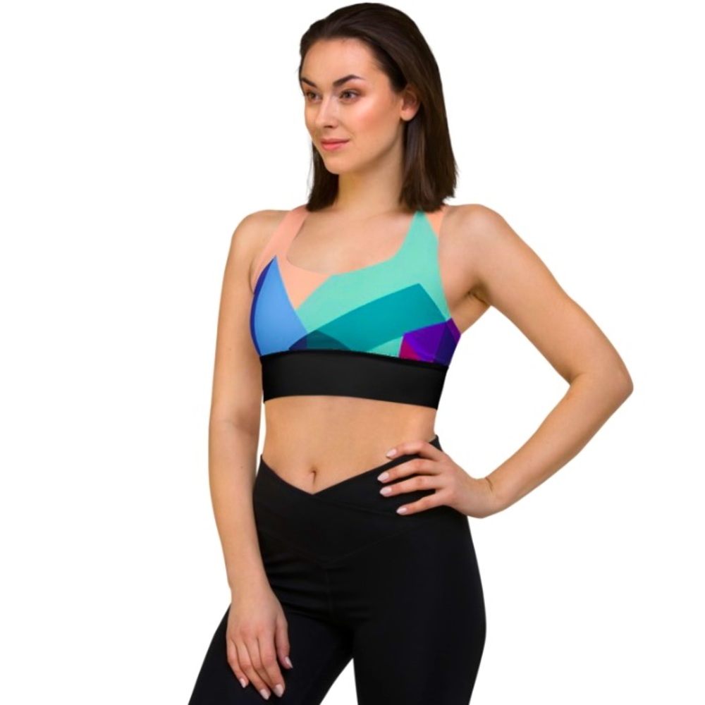 💫 Get Ready to Shine in Our Multi-Color Activewear Sports Bra! 💪🌈